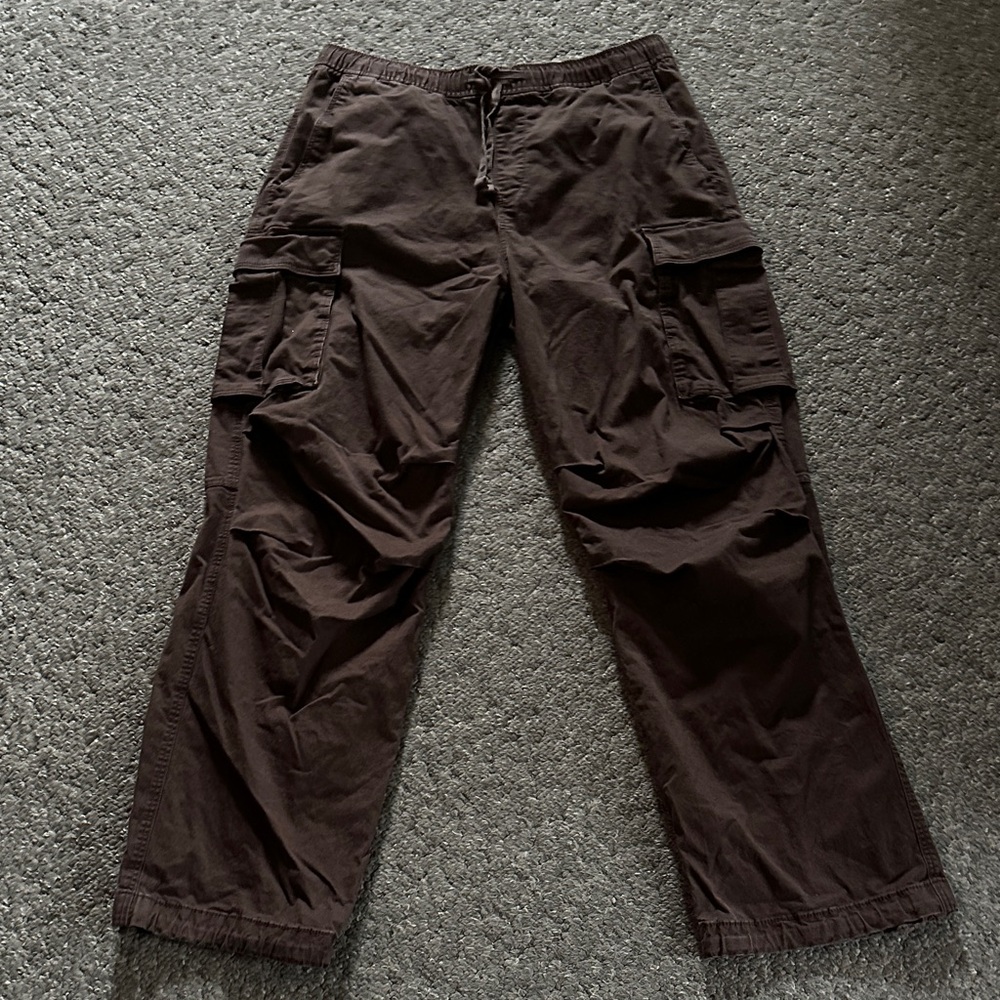 H&M Relaxed Fit Brown Cargo Pants